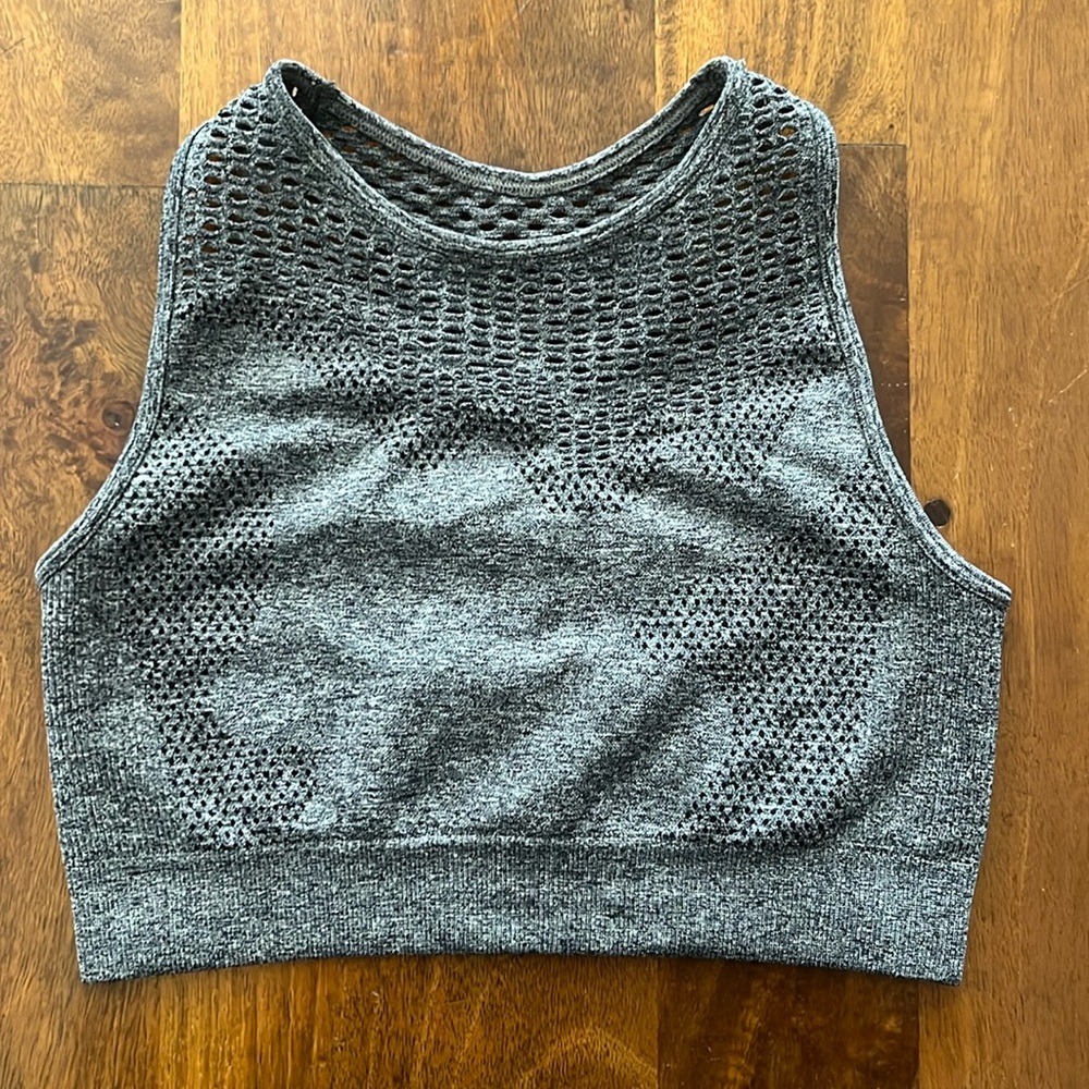 Alala Camo Racer Bra - Charcoal Gray